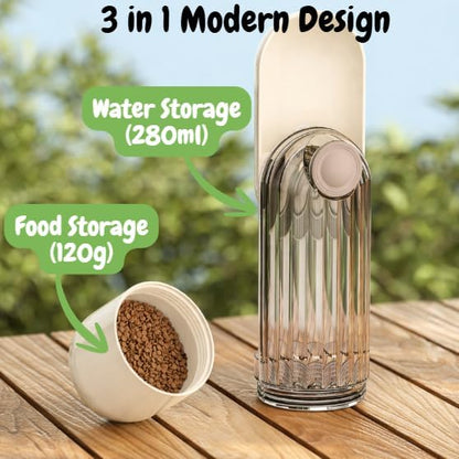 Makuna Dog Water Bottle – Portable Leak-Proof Pet Water Dispenser with Built-in Bowl for Walking, Hiking & Travel