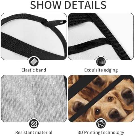 Golden Retriever Dog Faces Puppy Pile Pet Hair Removal Glove For Cats Dogs - Image 5