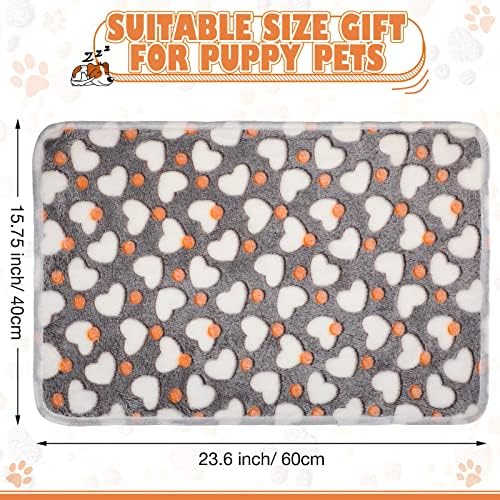 Chumia 18 Pcs Fleece Puppy Blanket for Dog Cat, 23 X 16 Inch, Sweet - Image 2