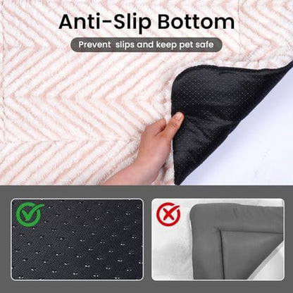 Mora Pets Cat Beds for Indoor Cats Washable Cat Mat Bed Flat Dog Crate Pad - Image 5