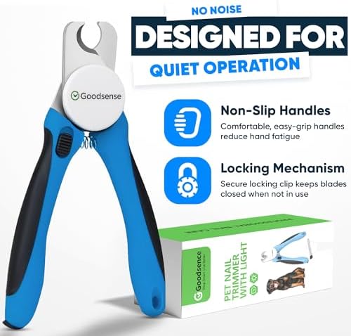 Dog Nail Clippers with LED Light – Safety Guard, Sharp Blades, Nail File Included – for Dogs, Cats & Small Pets - Image 5