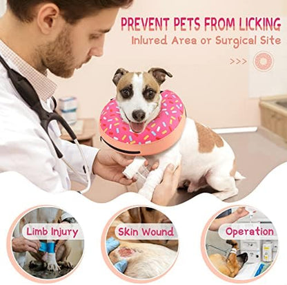 Supet Inflatable Dog Cone Collar Alternative After Surgery, Dog Neck Donut Collar Recovery E Collar for Neuter, Soft Pet Cone for Small Medium Large Dogs - Image 2