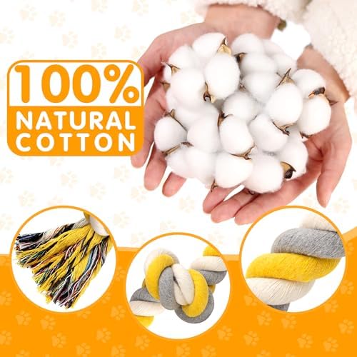 Norvy XXL 6-Knot Dog Rope Toy for Large Dogs Aggressive Chewers 40in Long Heavy Duty Rope Toy Almost Durable Dog Tug Toy Puppy Cotton - Image 2