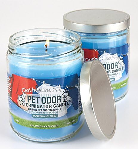 Pet Odor Exterminator Specialty Pet Products Clothesline Fresh 13 Oz Candle, 2-Pack - Image 3