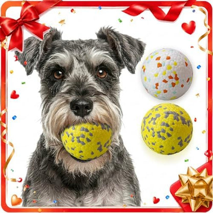 Dog Ball Toys Dog Tennis Ball for Aggressive Chewers Indestructible Bouncy Lightweight Water Toy Fetch Ball for Large Medium and Small Dog - Image 2