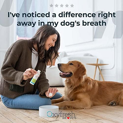 Oxyfresh Premium Pet Dental Kit for Dogs & Cats – Easiest Breath Freshener & Teeth Cleaning Solution for Fresh Breath, Clean Teeth, Plaque & Tartar Control – 4oz Toothpaste + 16oz Water Additive - Image 3