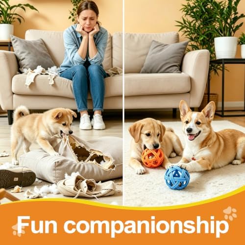 4-Pack Balls with Inside Bell, Non-Toxic Toys for Small Dogs & Puppies - Image 5