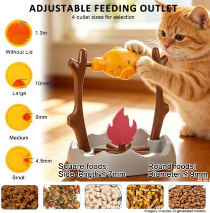 SZEE Cat Treat Dispenser Toy, Foraging Interactive Cat Toy, Puzzle Feeder - Image 6
