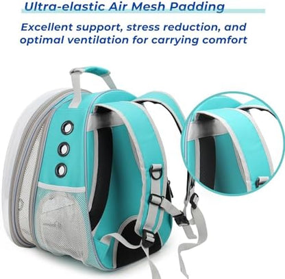Lollimeow Cat Carrier Backpack, Expandable Bubble Pet Carrier for Cats and Small Dogs, Airline Approved Travel Backpack for Hiking, Walking & Outdoor Adventures - Supports up to 14 lbs - Image 5