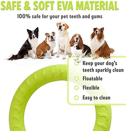 PetSpy Dog Ring Toy – Flying Ring for Outdoor Play, Floating Training & Fetch Toy for Throwing, Catching & Chewers – Durable EVA Flying Disc for Small, Medium & Large Dogs - Image 3