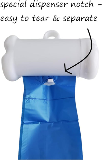 EZ Pick Up - 1000 Count Pet Dog Waste Bags, with Dispenser, Blue 9"x12", 50 Rolls, 1000 Poop Bags