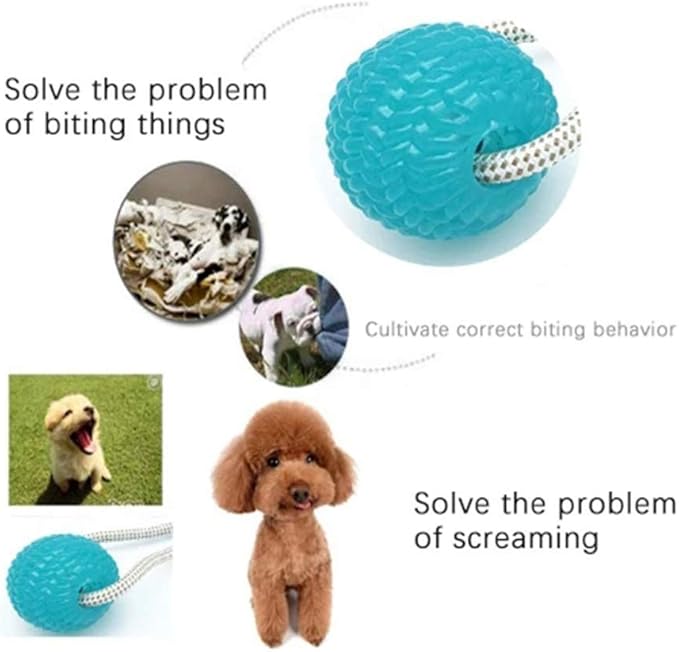 Multifunction Pet Molar Bite Toy Cleaning Teeth Safe Elasticity Soft for Dog Puppy Dog Rope Toys