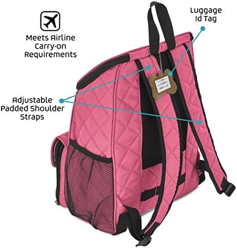 Mobile Dog Gear, Weekender Backpack, One Size, Meets Airline Regulations, Pink - Image 4