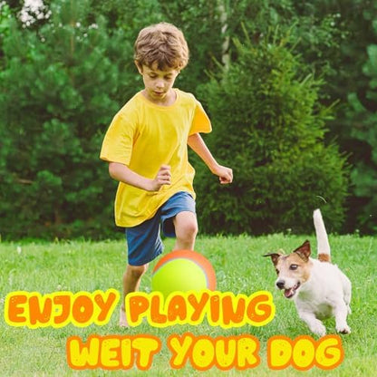 Banfeng Big Tennis Ball for Dogs, Giant Dog Tennis Ball Toy Large Outdoor Sports Gift for Small Medium Large Dog (Yellow Orange, 9.5 inch) - Image 6