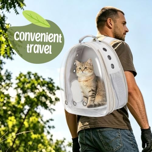 Dual Expandable Cat Backpack Carrier, Fit up to 20 lbs, Expandable Pet Carrier Backpack for Large Fat Cat and Small Puppy - Image 6