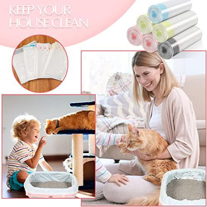 Jutom 84 Count Jumbo Sifting Cat Litter Box Liners with Holes 36''x18'' - Image 6