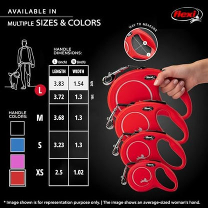 FLEXI® Classic Tape Retractable Dog Leash, Large, 16 ft - Red - Image 6