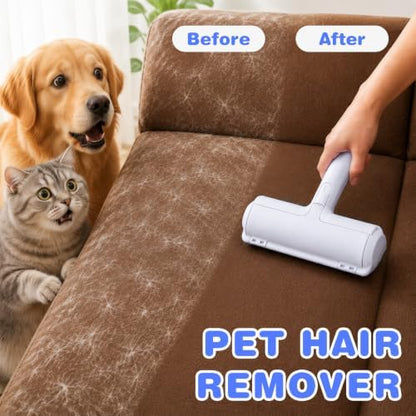 kissleaf Reusable Lint Roller, Portable, for Pet Hair on Car, Light Purple - Image 3