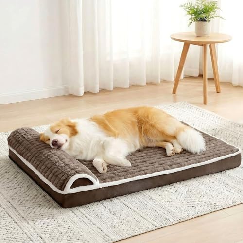 Orthopedic Large Dog Bed Pillow Pet Sofa Bed 48''X30'' Taupe by Unknown