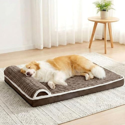 Orthopedic Large Dog Bed Pillow Pet Sofa Bed 48''X30'' Taupe by Unknown