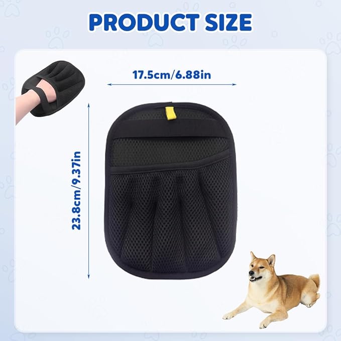 Pet Hair Remover Gloves, 2025 New Pet Hair Removal Gloves, Electrostatic Removal Gloves for Pet Hair, Cat and Dog Hair Removal Tool for Couch, Furniture, Carpet, Car Seat and Pet Grooming (1 Pack)