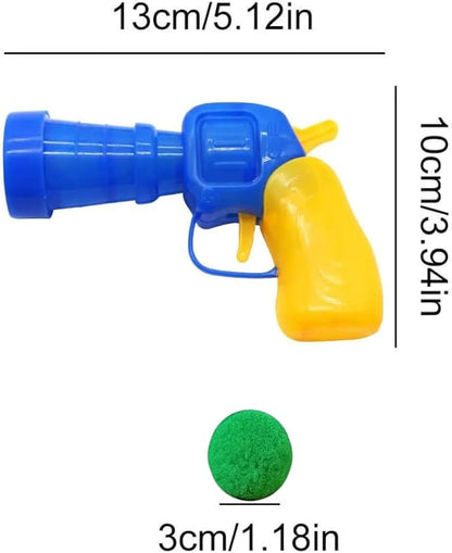 30 Pcs Soft Pom Pom Balls for Kittens with Cat Ball Launcher Toy, Interactive Plush Toy for Kitten Training and Play - Pet Products for Cats (3.0 CM with Bloster)