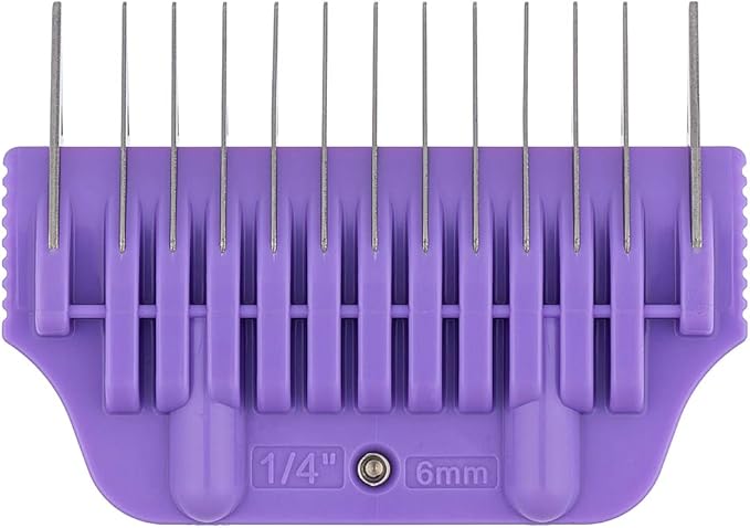 Professional Pet Dog Grooming Wide Attachment Comb | #4 6mm 1/4" | For A5 Type Blade | Easy Snap-On Design