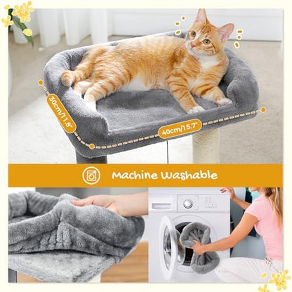 PAWZ Road Cat Scratching Post with Bed, Small Cat Tower with Pad & Ball - Image 3