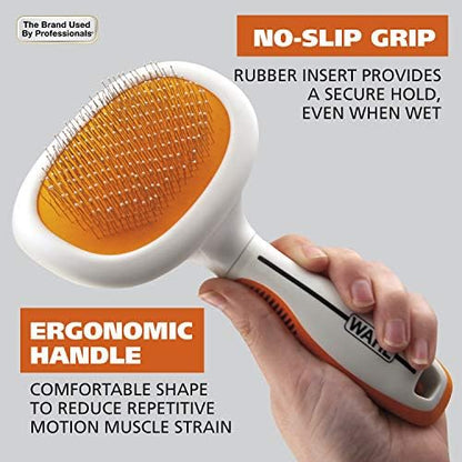 Wahl Premium Patented Dual Level Sensitive Skin Pet Slicker Brush - Image 4