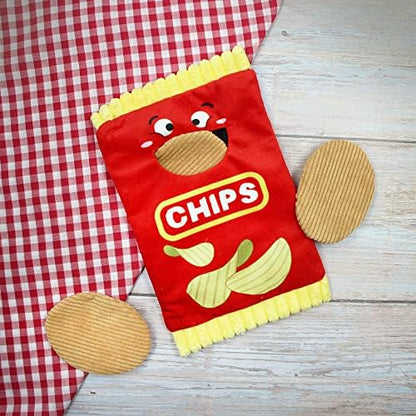 Jumpaws 4 Pack Burrow Catnip Cat Toys Potato Chips Set, Accessories for Indoor Cat, Catnip Plush Toy Set, Burrow Cat Toy - Image 5
