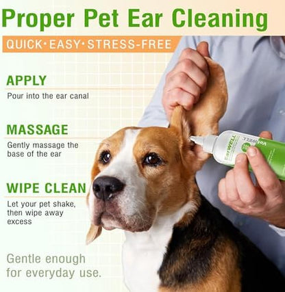 VetWELL Ear Cleaner for Dogs and Cats - Cucumber Melon - 8 oz - Image 6