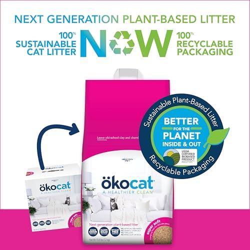 ökocat Super Soft Natural Wood Clumping Cat Litter, Odor Control, 15.8 Lbs - Image 2