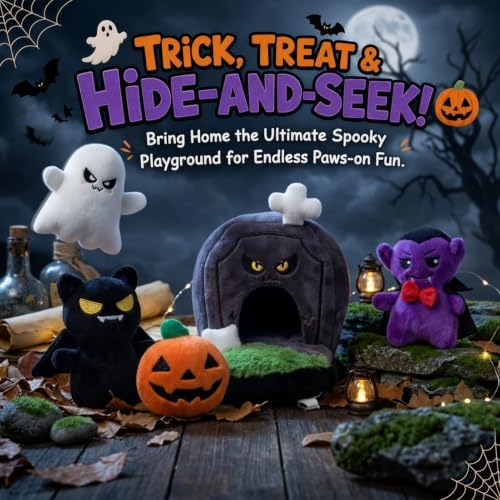 Hollypet Squeaky Hide and Seek Dog Toys for Small and Medium Dogs, Grave - Image 7