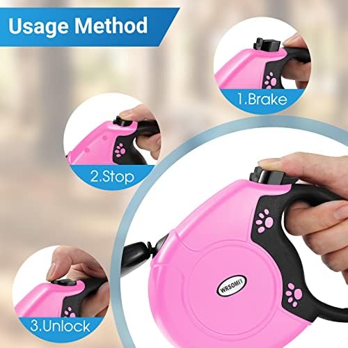 360°No Tangle 26 Ft Retractable Dog Leash for Dogs up to 99lbs - Image 5