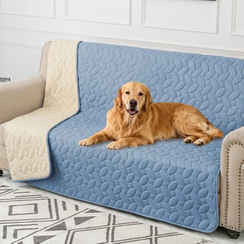 Ameritex Pet Bed Cover Dog Bed Blanket for Sofa and Furniture Waterproof New Pattern Design (52x82 Inch, Light Blue) by Ameritex