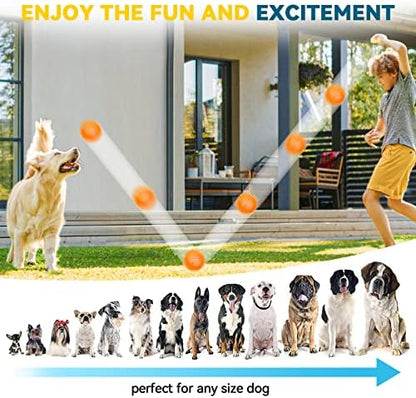 SHARLOVY 3.5” Large Dog Toys Ball, 6 Pack Squeaky Toys, Durable Spiky Ball - Image 6
