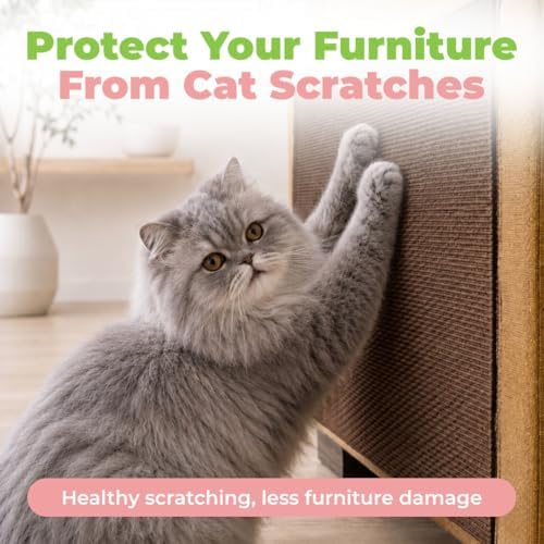 Catify Peel & Stick Cat Scratching Mat - Brown, L:39" - Image 2