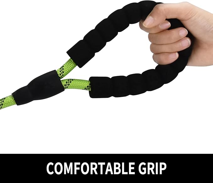 5/6 FT Strong Pet Dog Leash with Soft Padded Handle,Highly Reflective Rope for Night Walking,360-Degree Rotating Metal Buckle Without Tangles,Suitable for Small,Medium and Large Dogs.(6ft)