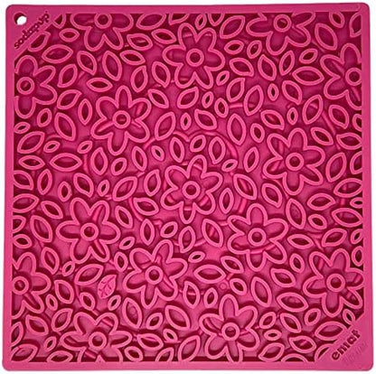 SodaPup Flower Power eMat – Durable Lick Mat Feeder Made in USA from Non-Toxic, Pet-Safe, Food Safe Rubber for Mental Stimulation, Avoiding Overfeeding, Fresh Breath, Digestive Health, & More by SodaPup
