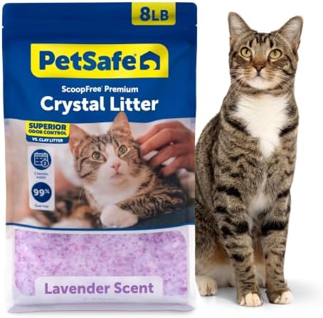 PetSafe ScoopFree Premium Crystal Litter, Lavender Scent, 8Lb Bag by PetSafe