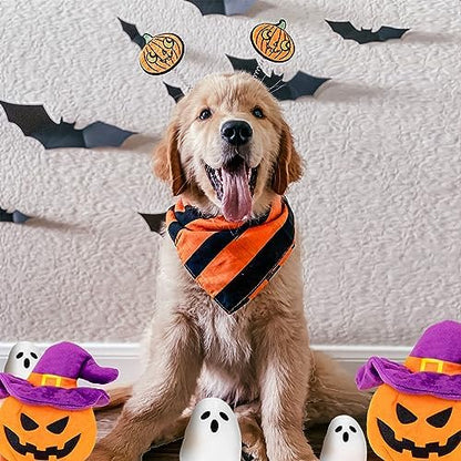 lilfrd Halloween Dog Toys, Pumpkin Ghost Hide & Seek Squeaky Toy - Image 3