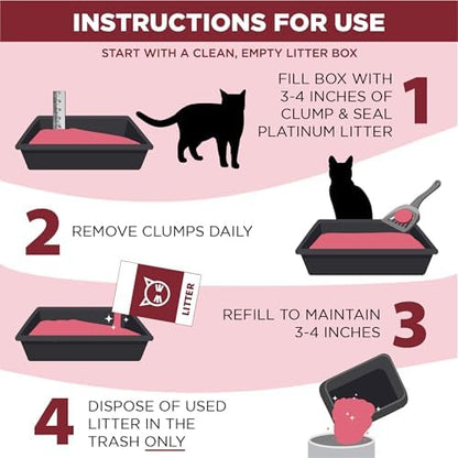 ARM & HAMMER Clump & Seal Platinum Clumping Cat Litter, Online Only, 37 Lbs - Image 5