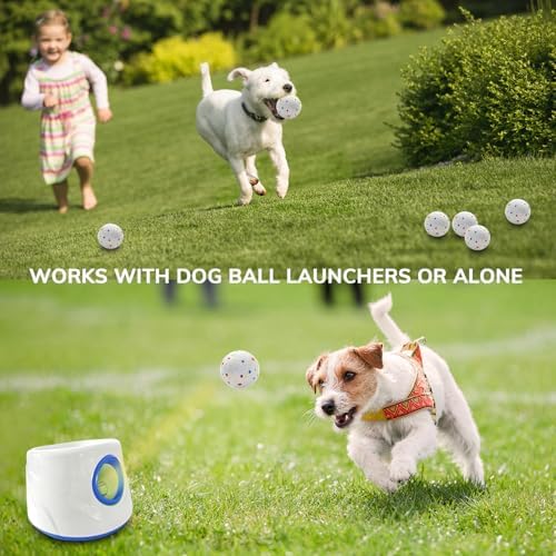 8 Pack Dog Balls, Dog Toy Balls 2.28'' - Indestructible Dogs Ball for Aggressive Chewers, Small Tennis Ball for Dogs(Small/Medium), Fit Same Listing Automatic Launcher Only​ ETPU Material - Image 3