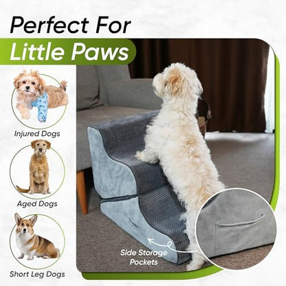 Dog Stairs for Bed & Couch – 2-in-1 Foldable Dog Stairs and Ramp - Image 5