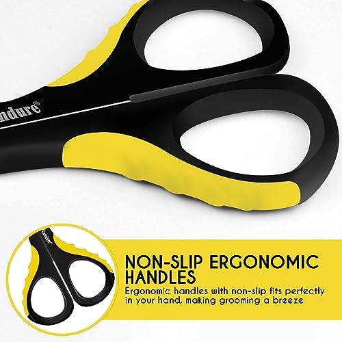 Candure Cat Nail Clipper Stainless Steel Cat Claw Trimmers for Rabbits, Guinea Pigs, Birds, Puppies, Kittens and Small Animals Pet Nail Clipper for Professional and Home Use (Yellow) - Image 3
