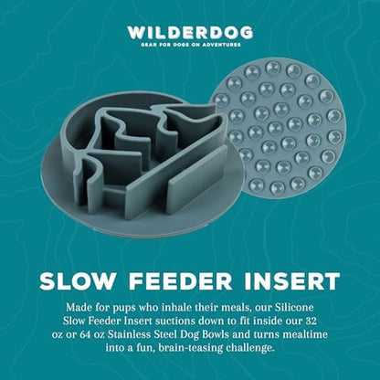 Wilderdog Slow Feeder Bowl – Non-Slip Dish for Fast-Eating Dogs – Promotes Healthy Digestion & Mealtime Enrichment – Adventure-Ready & Top Rack Dishwasher Safe - Fits Bowls with a 7+ Inch Diameter - Image 6