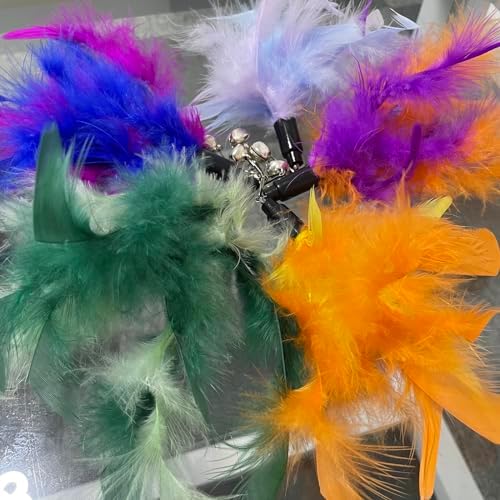 AcceLeah Cat Worm Toy Refills - Assorted Teaser Wand Toys with Bell (11 Pcs) - Image 4