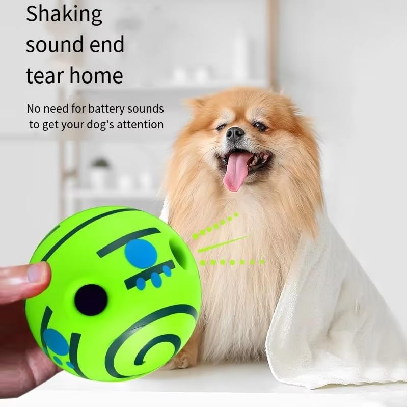 Wobble Giggle Ball for Dogs Durable Interactive Dog Toys for Small Medium Large Dogs (Green, XS/2.75 inch) - Image 5
