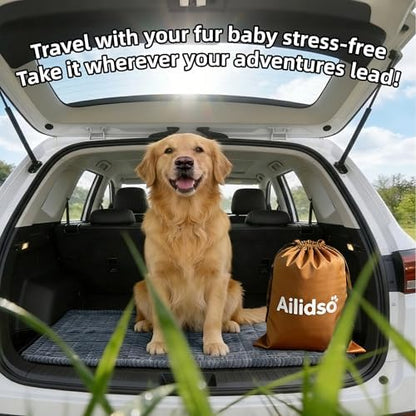 Soft Plush Dog Car Seat Cover & Sofa Protector, Non-Slip Mat (23.6''×70'') - Image 3