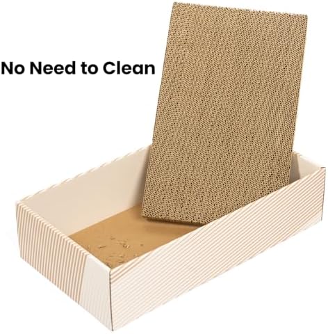 Conlun Cat Scratcher Box with 4 Pads & 2Cardboard Boxes - Image 7